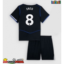 Camisa de Futebol Chelsea Enzo Fernandez #8 Equipamento Alternativo Infantil 2025-26 Manga Curta (+ Calças curtas)